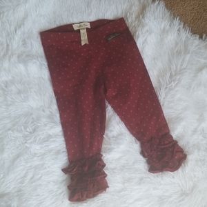 Matilda Jane Bennys Ruffles Red Maroon polka dot
